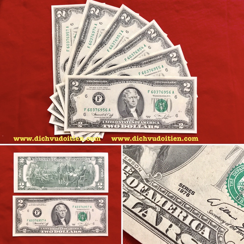Tiền 2 USD 1976 | Tờ 2 Đô 1976 | 2 Đôla 1976 Giá Bao Nhiêu ?