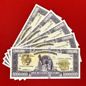 Combo 5 Tờ Tiền Con Rồng Triệu Đô Mỹ 3D Kỷ Niệm