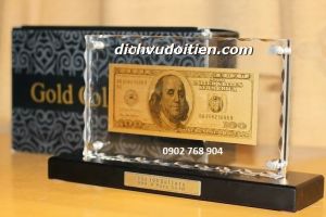 Tiền 100 USD Vàng 9999