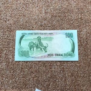 Tiền Hình Con Trâu 100đ 1972 Việt Nam