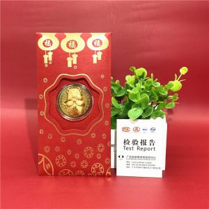 Bao Lì Xì Hình Trâu Mạ Vàng 24k