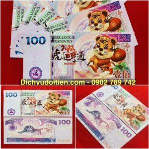 Combo 10 Tờ Tiền Con Hổ 100 Đài Loan