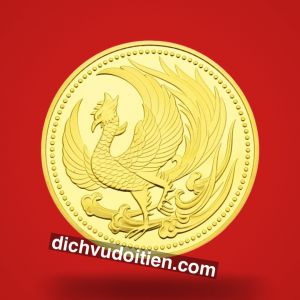 Tiền Xu Phượng Hoàng Mạ Vàng